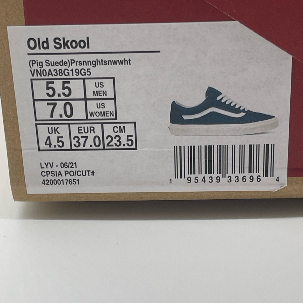 Old Skool Navy Blue Suede Vans - Picture 10 of 12